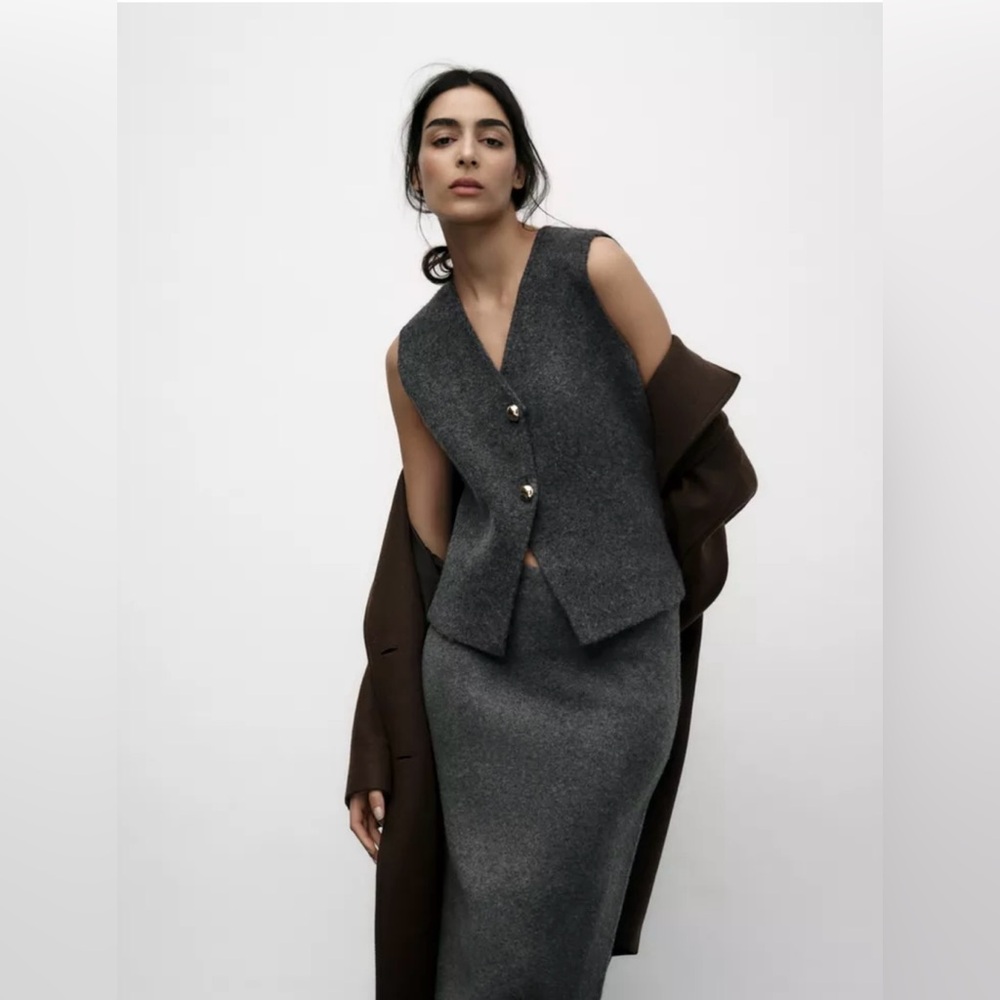 HM Classic grey pencil Skirt